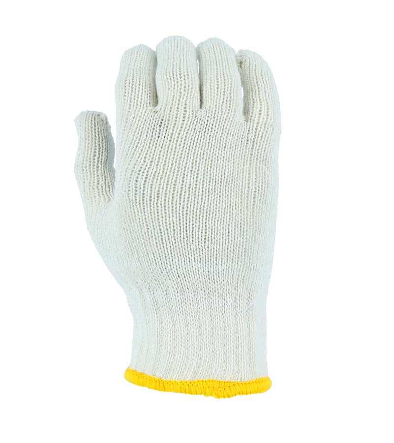 Heavyweight Cotton/Poly String Knit Glove, White