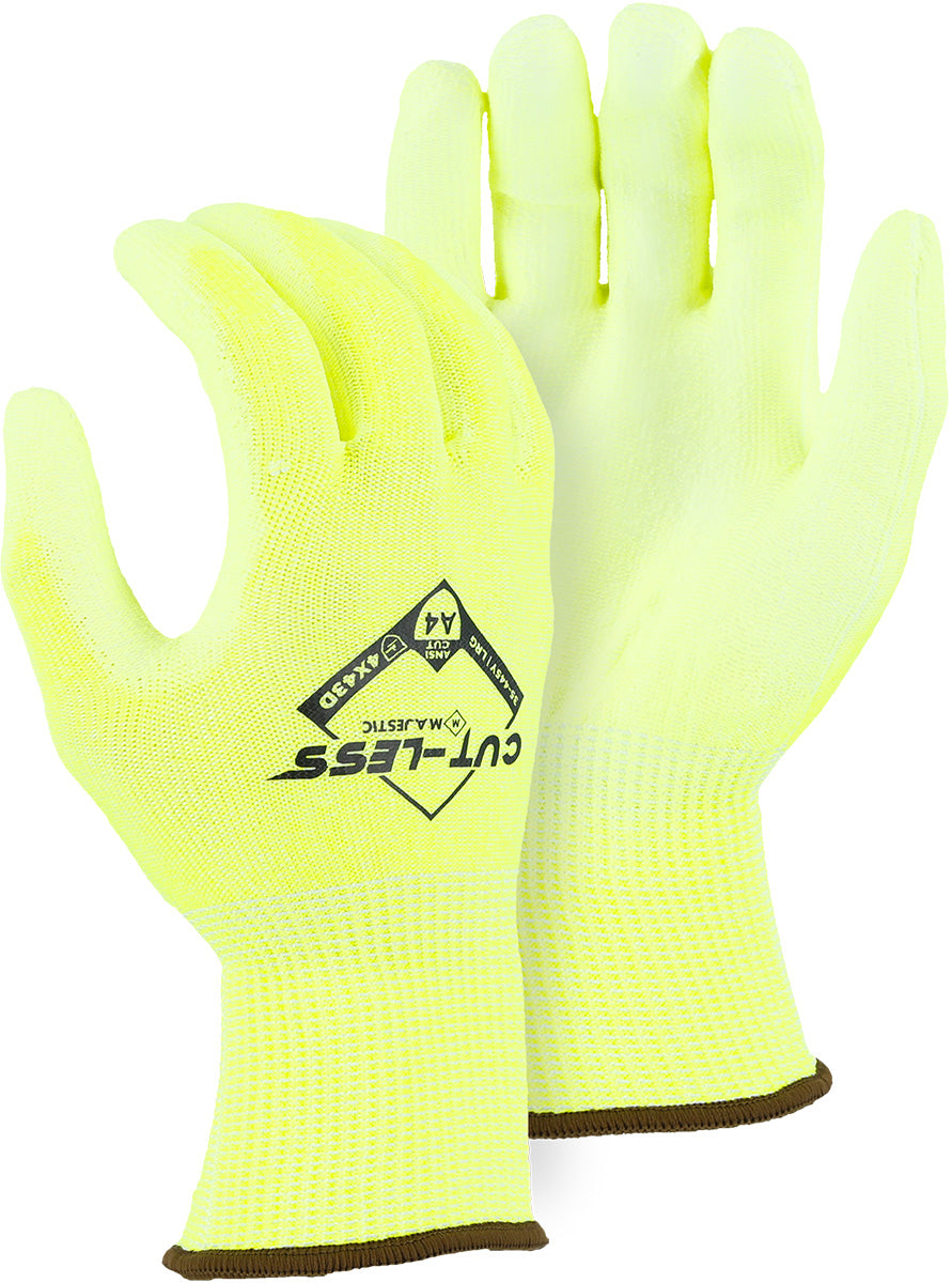 Cut-Less Korplex Glove with Polyurethane Palm, 13g, ANSI A4