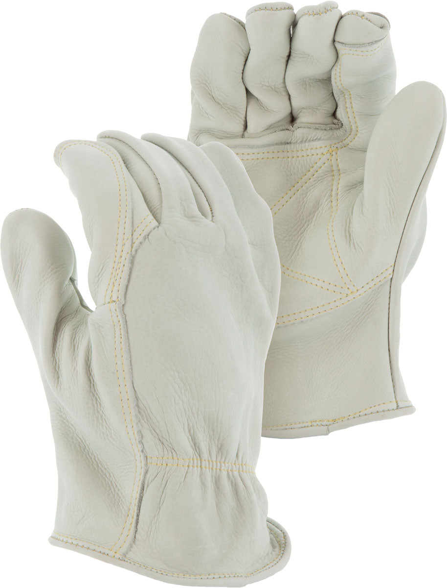 Cowhide Drivers Gloves with Double Palm