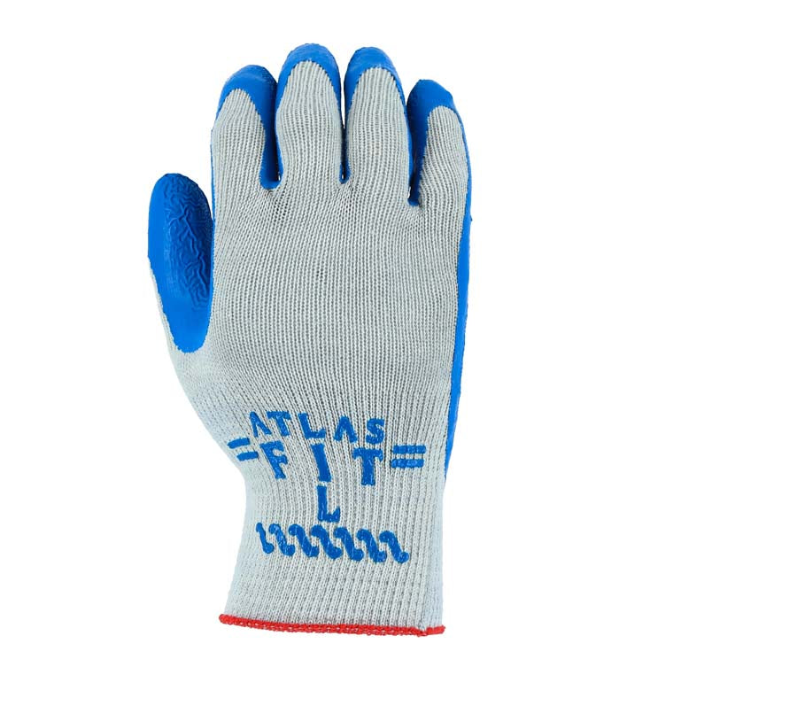 Atlas Wrinkled Latex Palm Coated Glove with Cotton/Poly Seamless Knit Liner