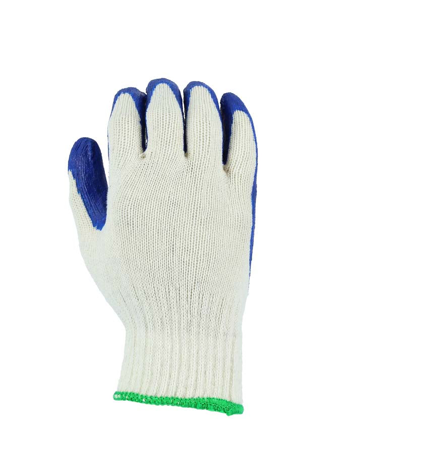 Latex Palm Coated Glove on String Knit Liner
