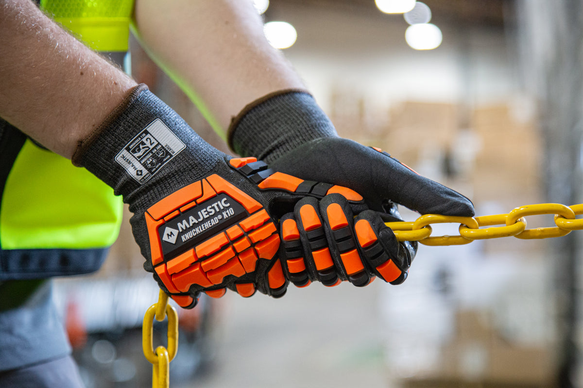 X-10 Korplex Glove with Foam Nitrile Palm, 18g, ANSI A4