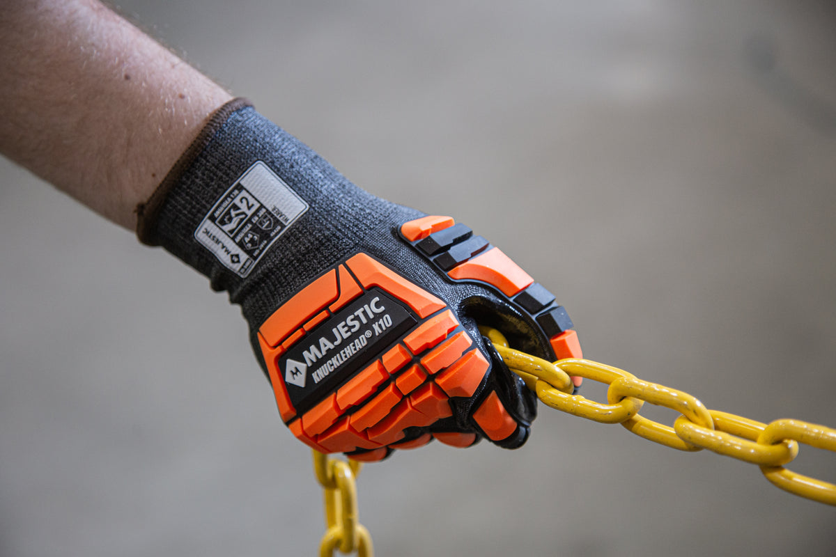 X-10 Korplex Glove with Foam Nitrile Palm, 18g, ANSI A4