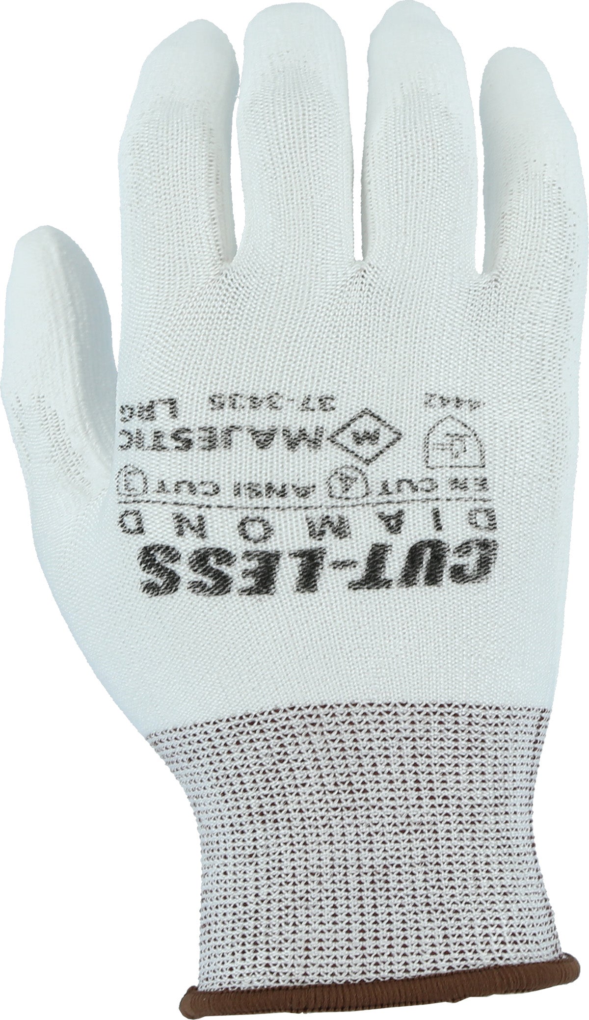 Cut-Less Dyneema Glove with Polyurethane Palm, 13g, ANSI A3