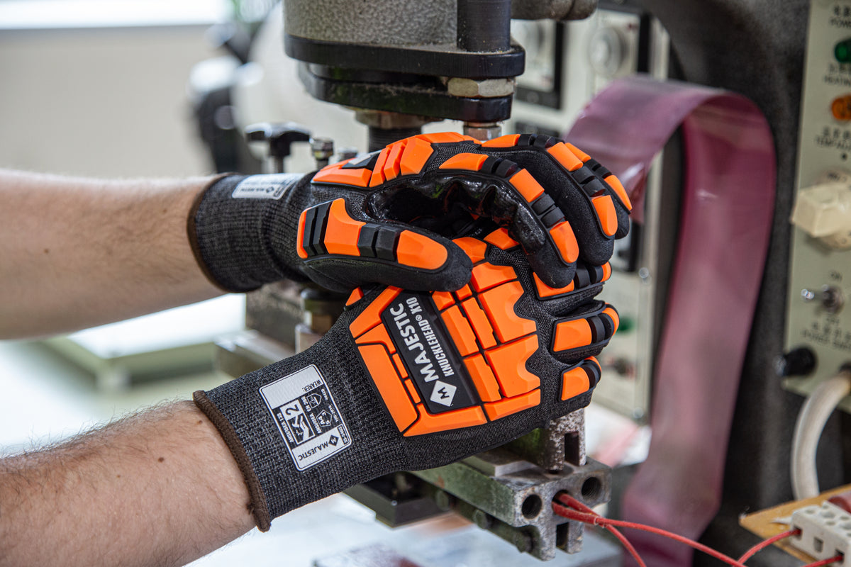 X-10 Korplex Glove with Foam Nitrile Palm, 18g, ANSI A4
