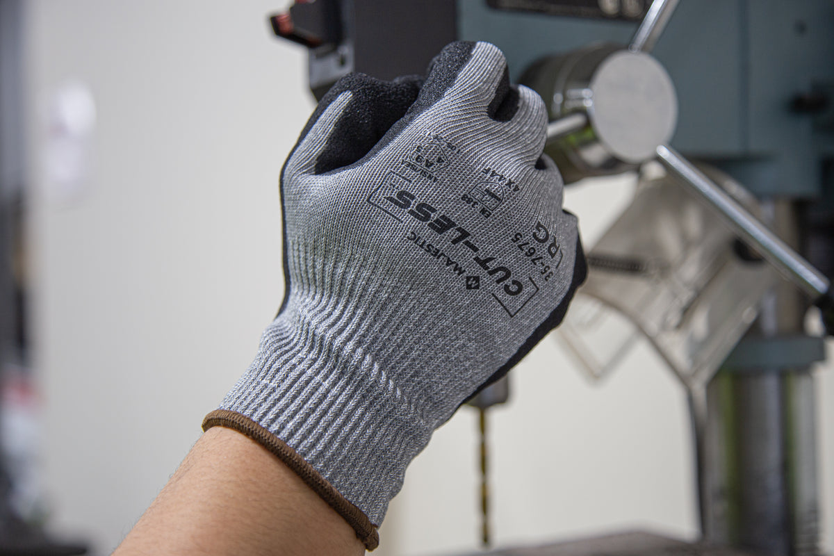 Cut-Less Korplex Glove with Sandy Nitrile Palm, 13g, ANSI A9