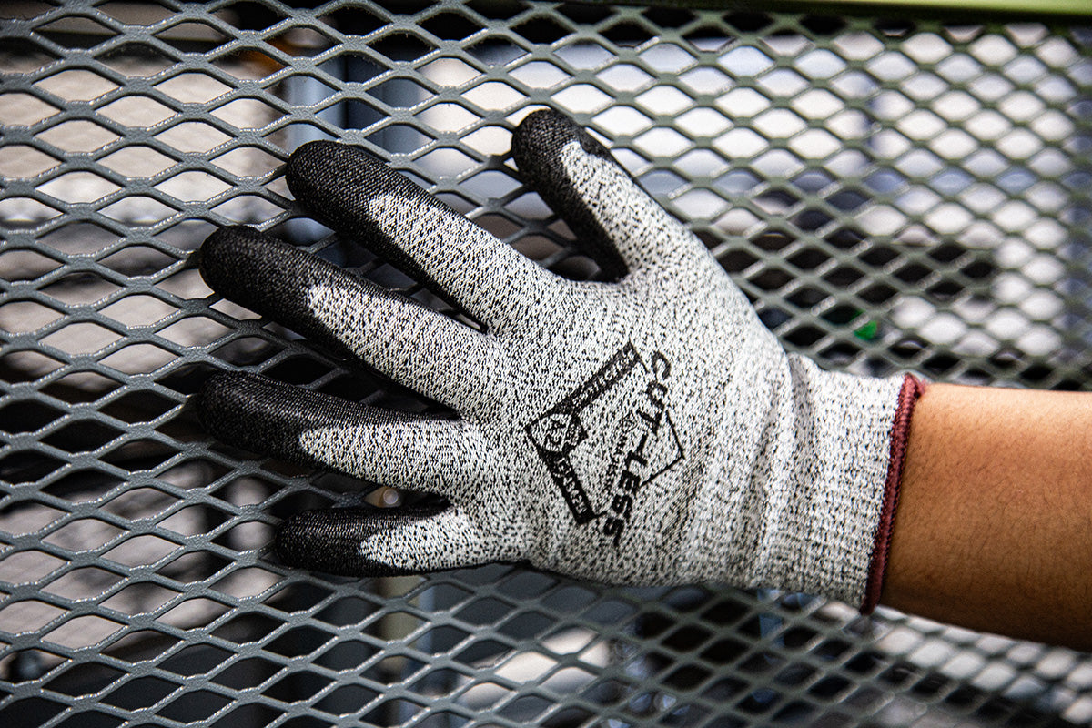 Cut-Less Korplex Glove with Polyurethane Palm, 13g, ANSI A2