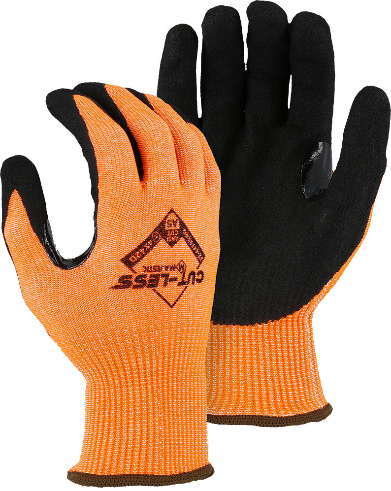 Cut-Less Korplex Glove with Sandy Nitrile Palm, 13g, ANSI A5