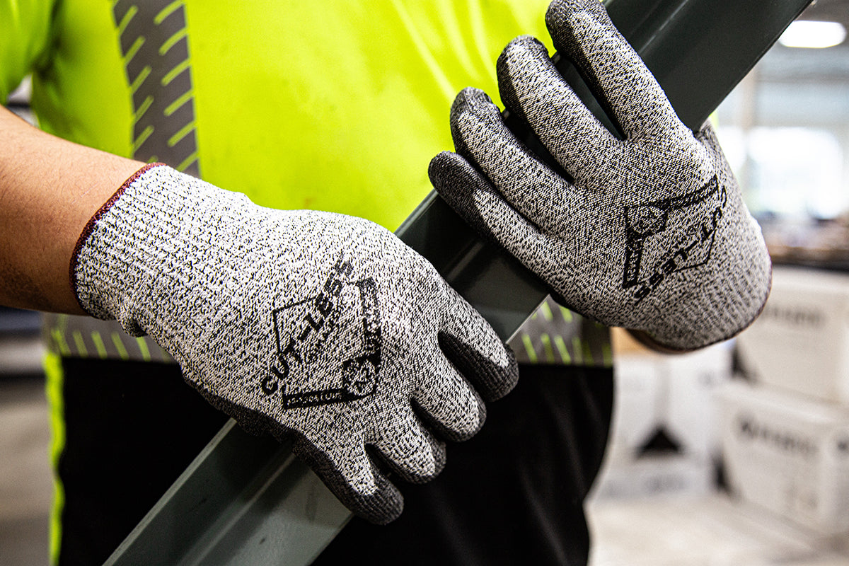 Cut-Less Korplex Glove with Polyurethane Palm, 13g, ANSI A2