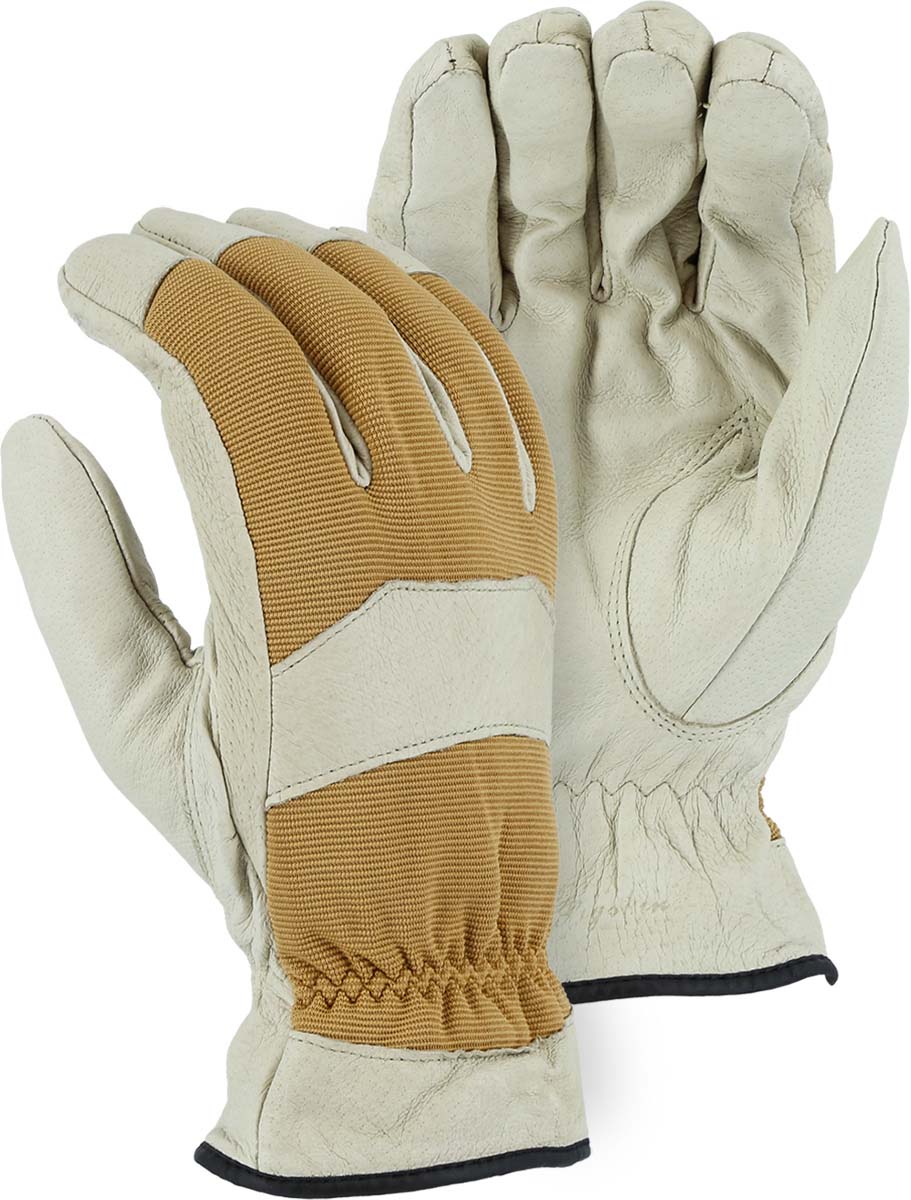 Pigskin, Cloth Back, Winter Lined Drivers Glove