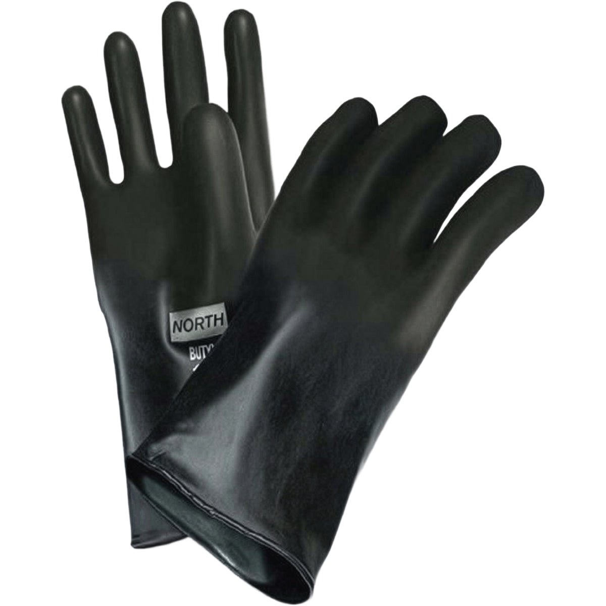 North 7 Mil Butyl Rubber Glove with Smooth Grip - 14"