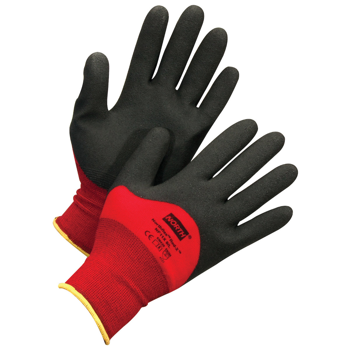 PIP Seamless Knit Nylon Glove with PVC Coated Foam Grip on Palm, Fingers &amp; Knuckles