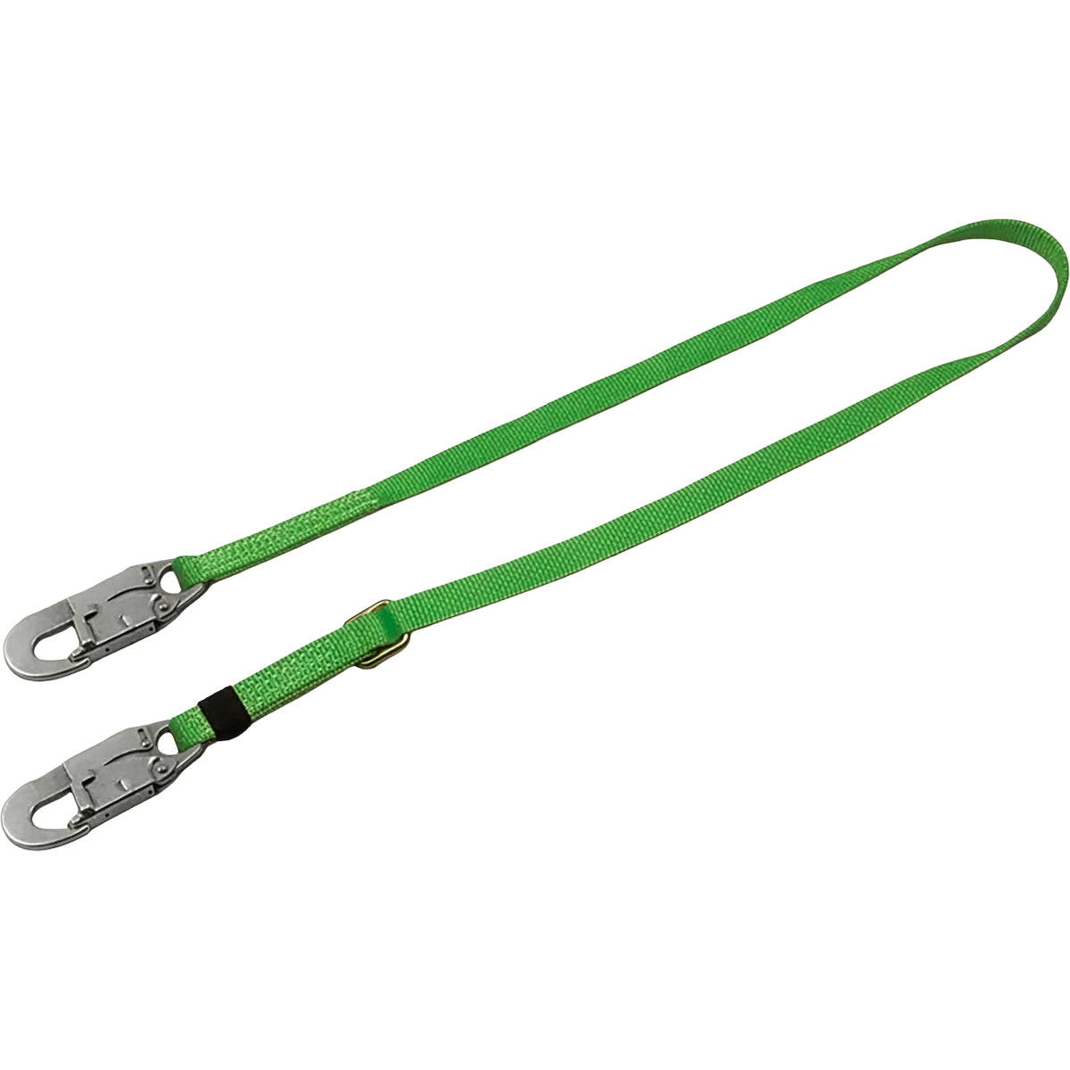 Miller Adjustable Webbing Positioning Lanyard with Steel Locking Snap Hooks