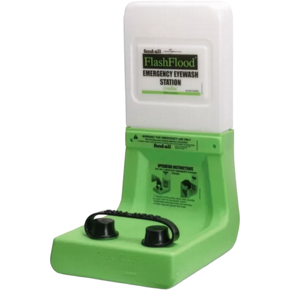 Fendall Portable Eyewash Station with 1 Gallon Saline Solution – Green