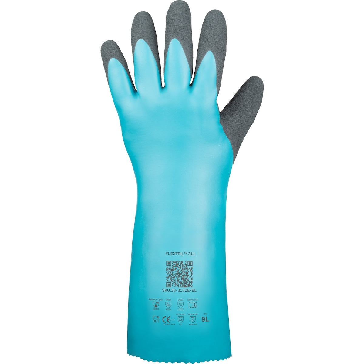 PIP Supported Nitrile, Nylon Blended Liner with MicroFoam Grip - 53 Mil