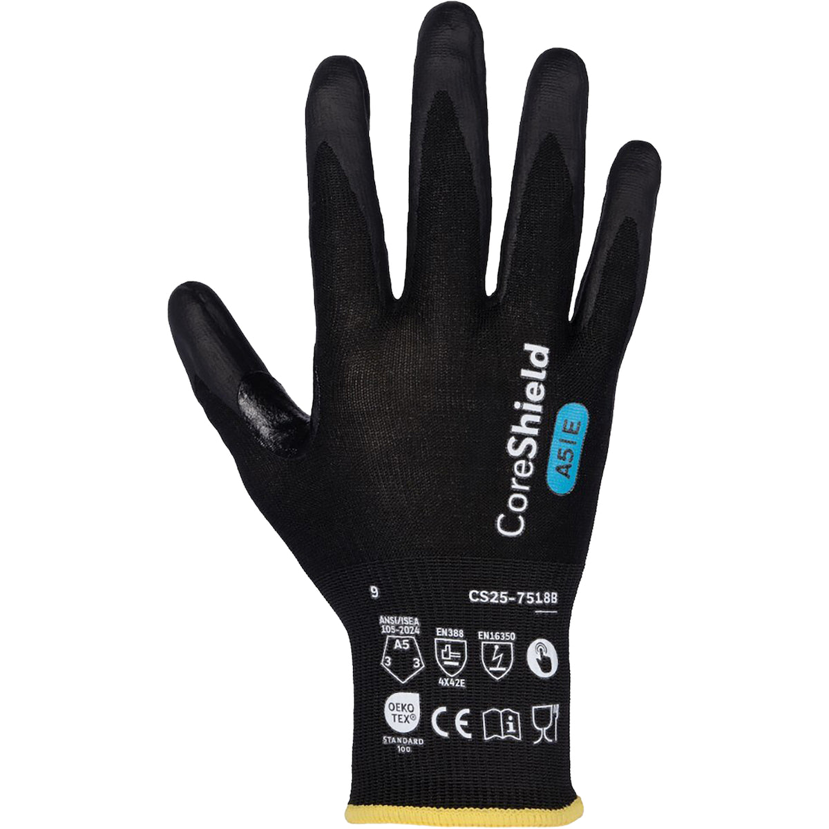 PIP Seamless Knit A5 Engineered Yarn Glove with Foam Nitrile Coated Grip on Palm &amp; Fingers - Touchscreen - Vend-Ready