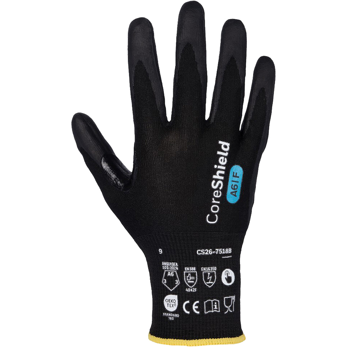 PIP Seamless Knit A6 Engineered Yarn Glove with Nitrile Micro Foam Coated Grip on Palm &amp; Fingers - Touchscreen - Vend-Ready
