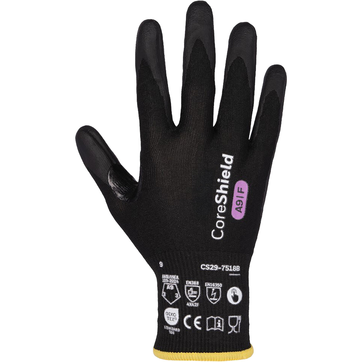 PIP Seamless Knit A9 Engineered Yarn Glove with Foam Nitrile Coated Grip on Palm &amp; Fingers - Touchscreen - Vend-Ready