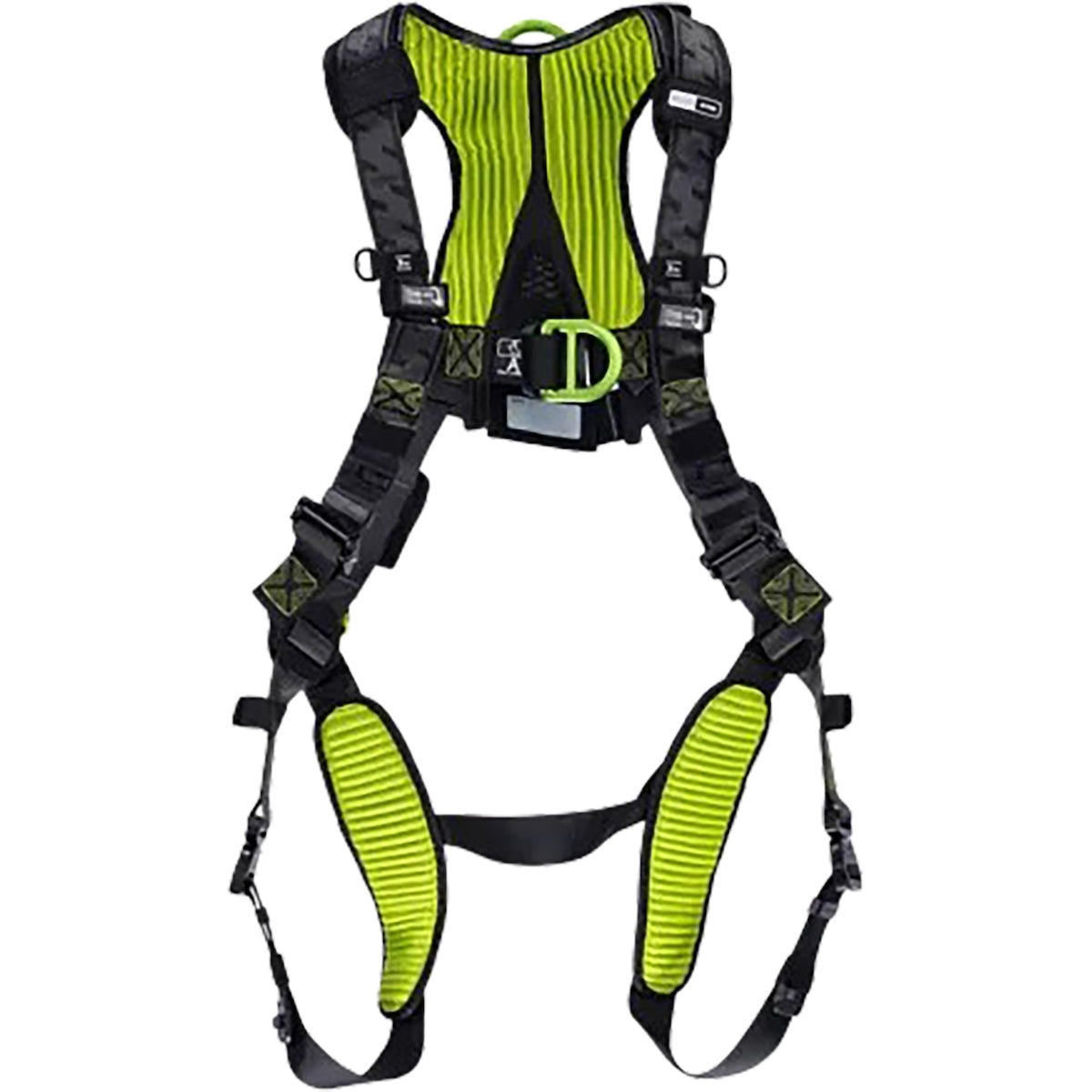 Miller Industrial Comfort Full-Body Harness with Aluminum Hardware, 5 Points of Adjustment, Front/Back &amp; Shoulder D-Rings and Quick-Connect Chest Buckle &amp; Leg Buckles