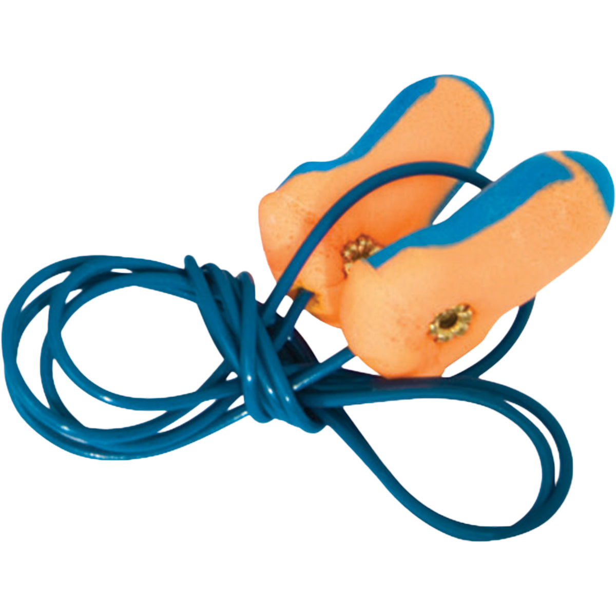 Metal Detectable T-Shape Disposable Soft Polyurethane Foam Corded Ear Plugs - NRR 33