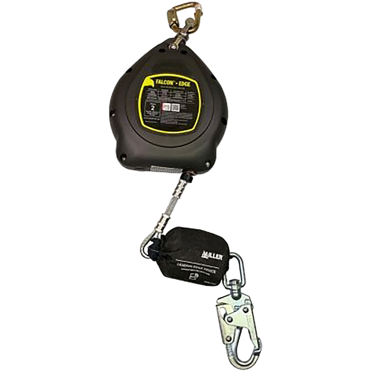 Miller Self-Retracting Device for Leading Edges with Galvanized Steel Cable, Kevlar® Shock Absorber and Steel Swivel Snap Hook