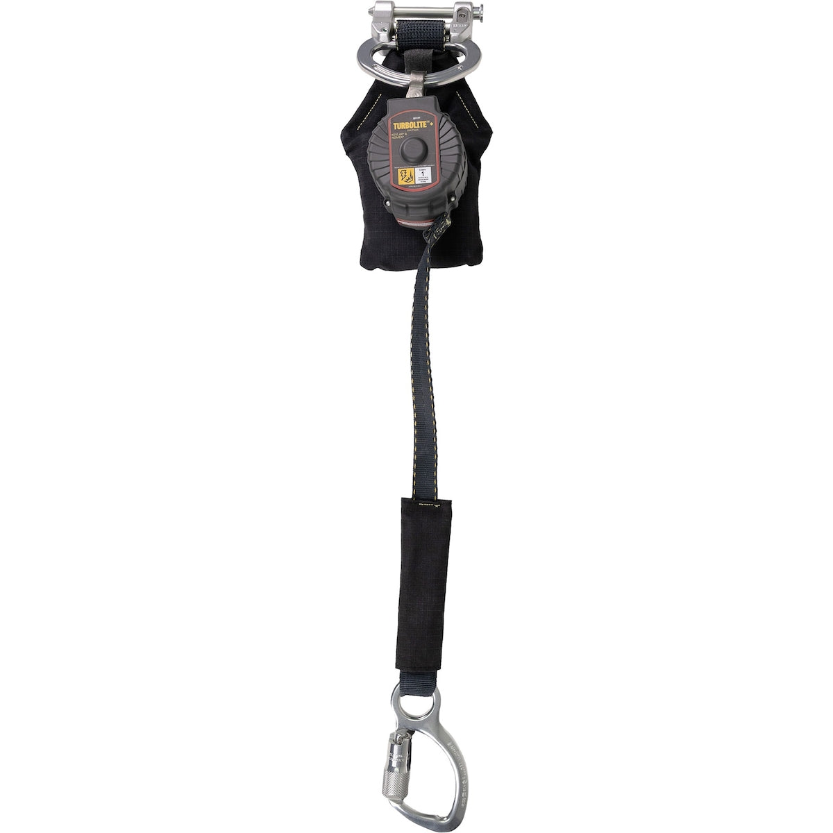 Miller Single Arc Rated Personal Fall Limiter with Steel Swivel Locking Snap Hook and Quick-Connect – 6'