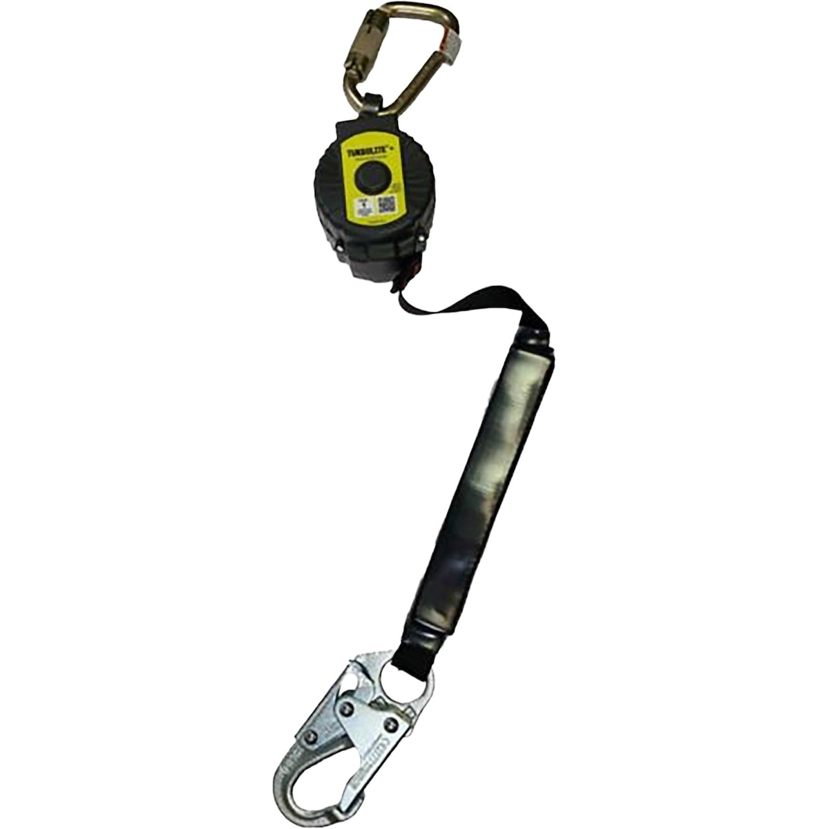 Miller Single Web Personal Fall Limiter with Steel Locking Snap Hook and Steel Snap Hook