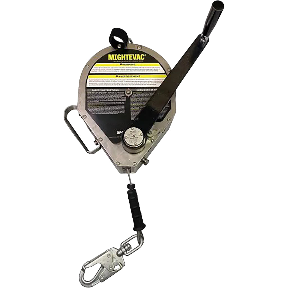 Miller Rescue Self-Retracting DeviceKit with Galvanized Steel Cable, Tripod Bracket, Pulley/Carabiner, 7' Tripod and 65' Manhandler