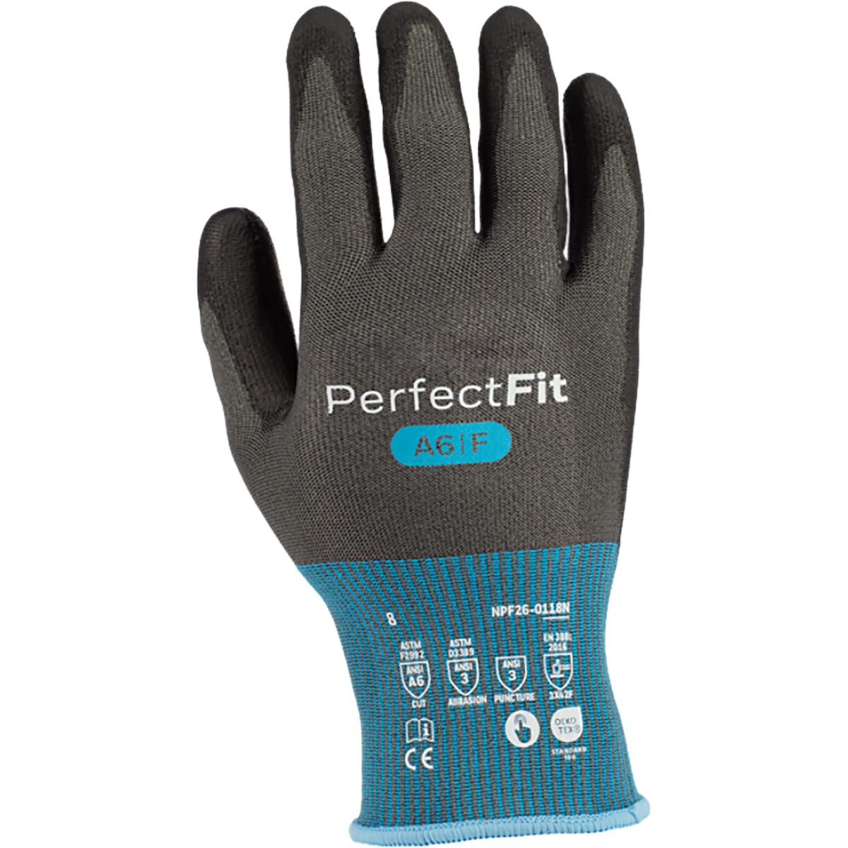 PIP Seamless Knit A6 Engineered Yarn Glove with Polyurethane Coated Grip on Palm & Fingers - Touchscreen - ESD Safe