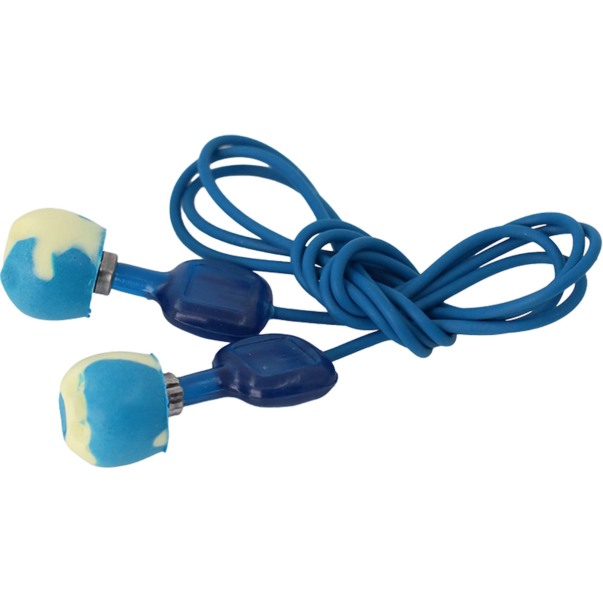Metal Detectable Soft Polyurethane Reusable Corded Ear Plugs - NRR 29