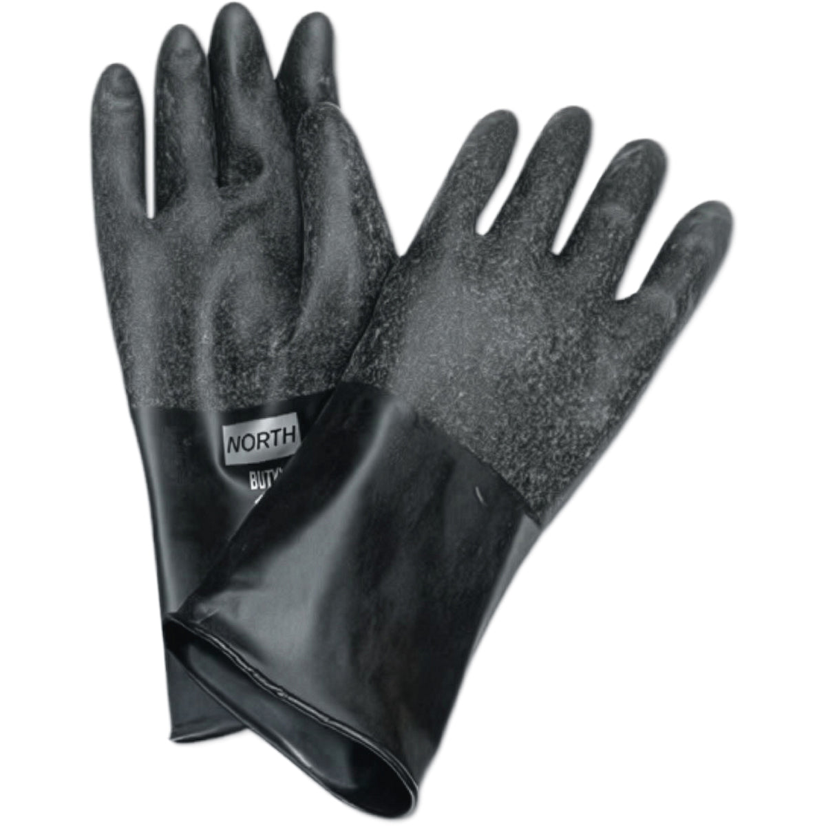 North 14 Mil Butyl Rubber Glove with Rough Grip - 14"