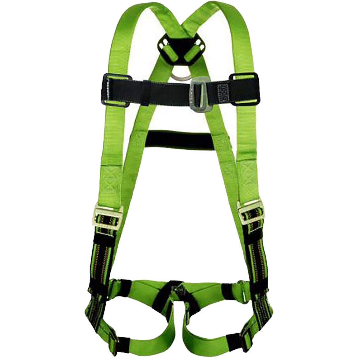 Miller Full-Body Harness with Steel Hardware, DuraFlex™ Stretch Webbing, Back &amp; Front D-Rings and Mating Chest Strap and Tongue Buckle Leg Straps – S/M