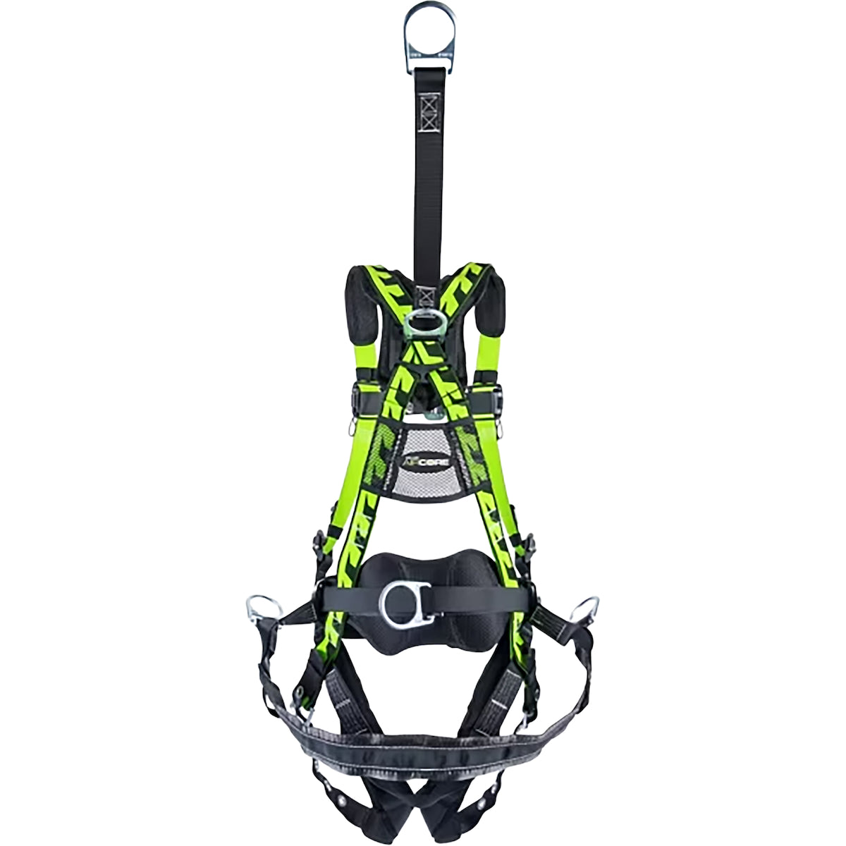 Miller Premium Oil & Gas Full-Body Harness with Steel Hardware, Front & Back D-Rings, Mating Chest Buckle, Tongue Leg Buckle and Lumbar Pad – L/XL