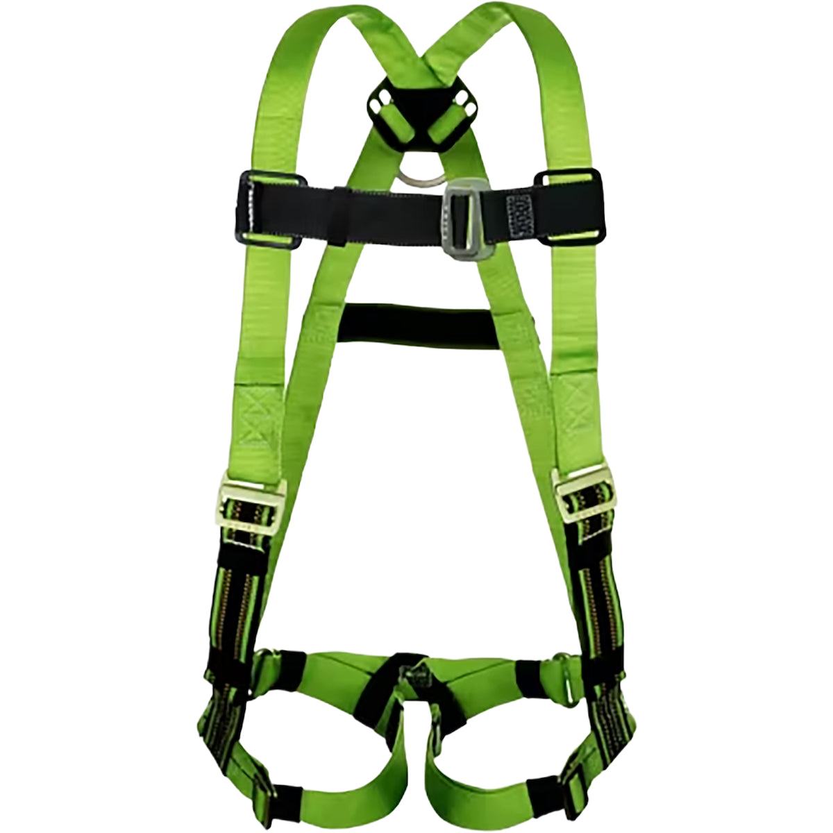 Miller Cushioned Webbing Full-Body Harness, 5 Points of Adjustment with Back and Side D-Rings and Mating Chest Buckles & Tongue Leg Buckles