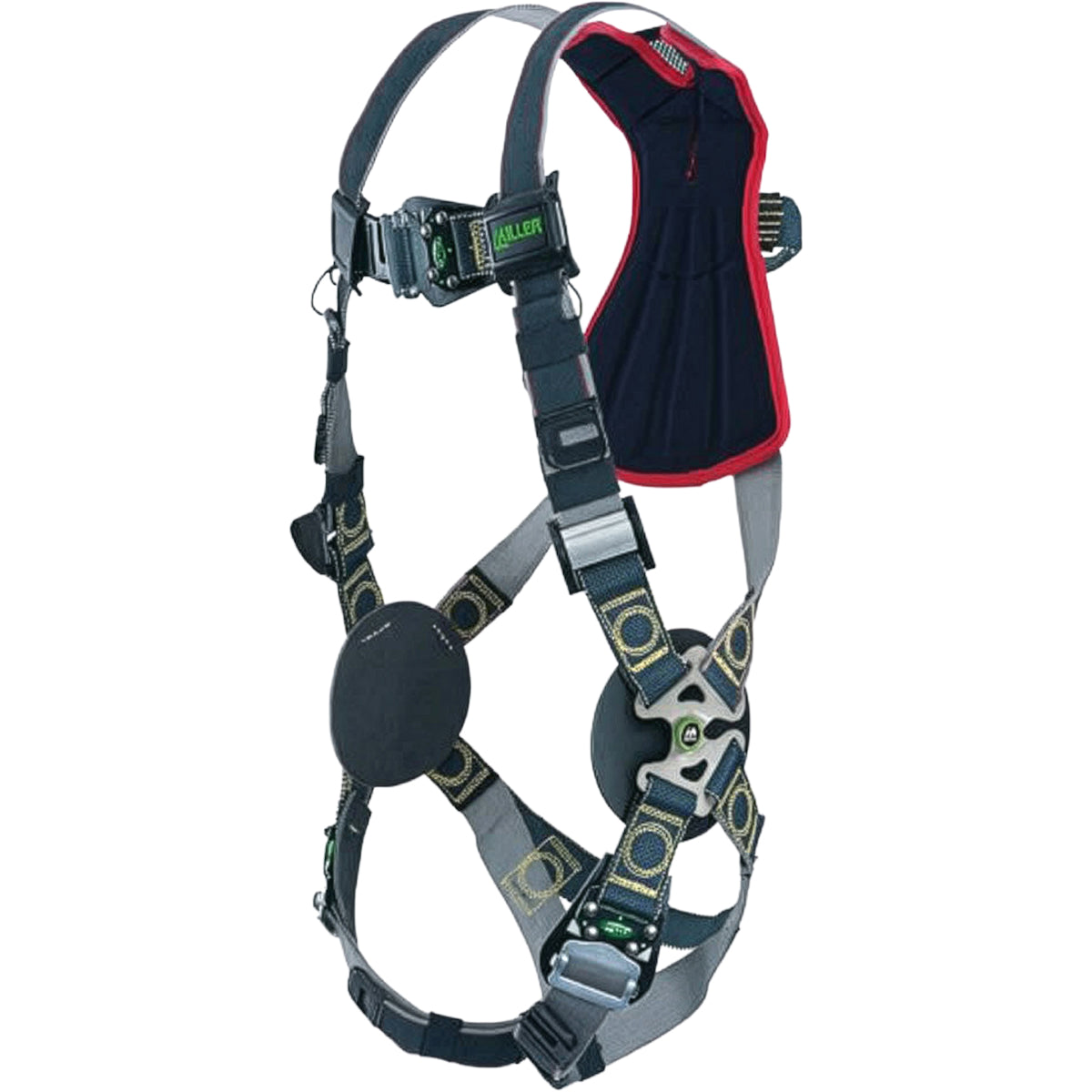 Miller Arc-Rated Premium Full-Body Harness with Kevlar®/Nomex® DualTech™ Webbing, 5 Points of Adjustment, Back D-Ring, Sub-Pelvic Strap and Quick-Connect Chest & Leg Buckles – L/XL