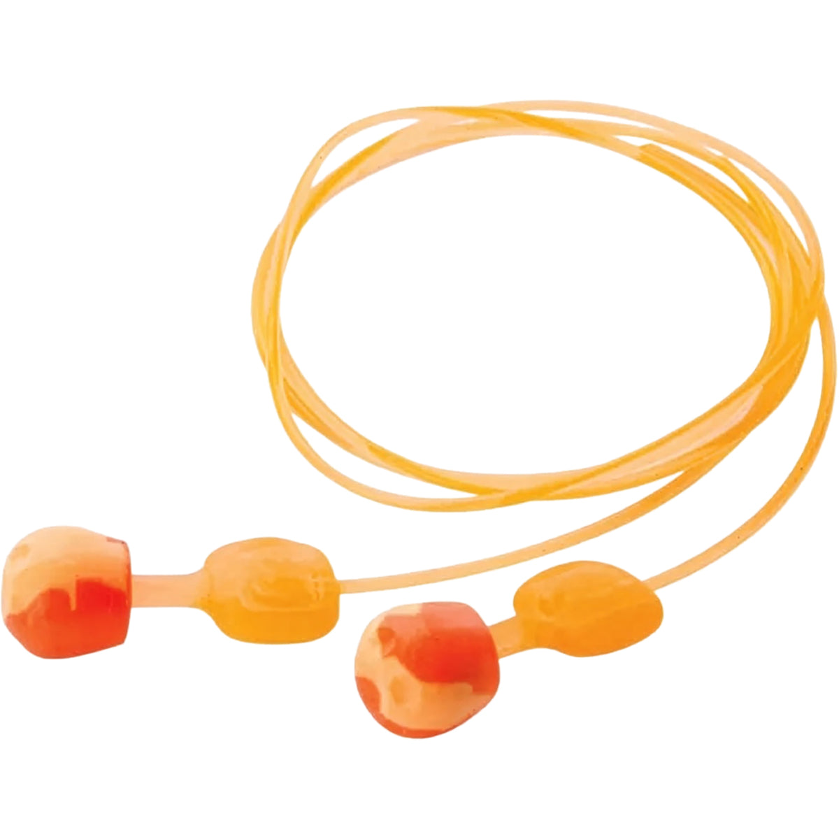 Pod Shape Reusable Soft Polyurethane Reusable Corded Ear Plugs - NRR 28