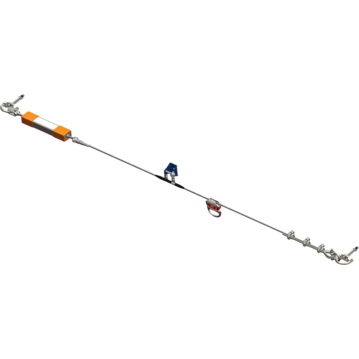Miller Permanent Horizontal Lifeline Kits - shuttle sold separatly