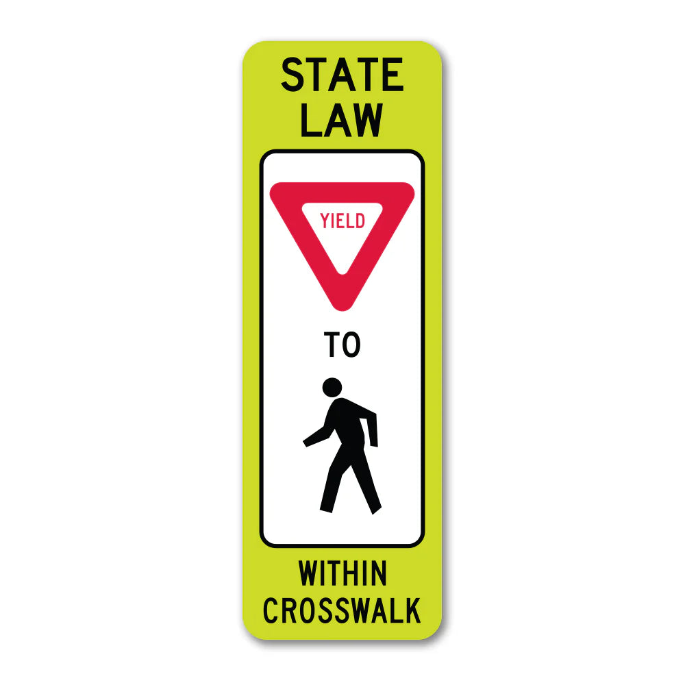 Pedestrian Crosswalk Sign