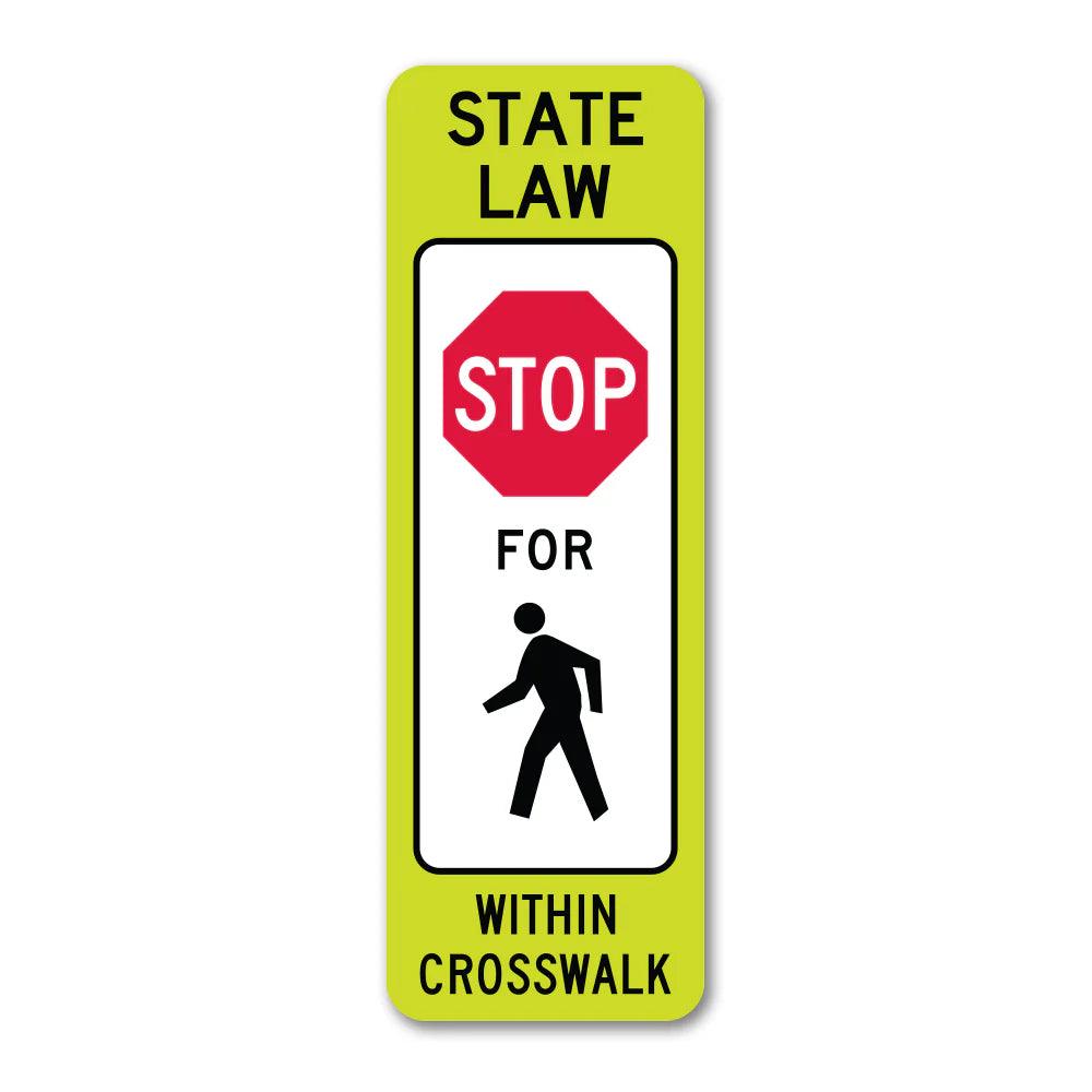 Pedestrian Crosswalk Sign