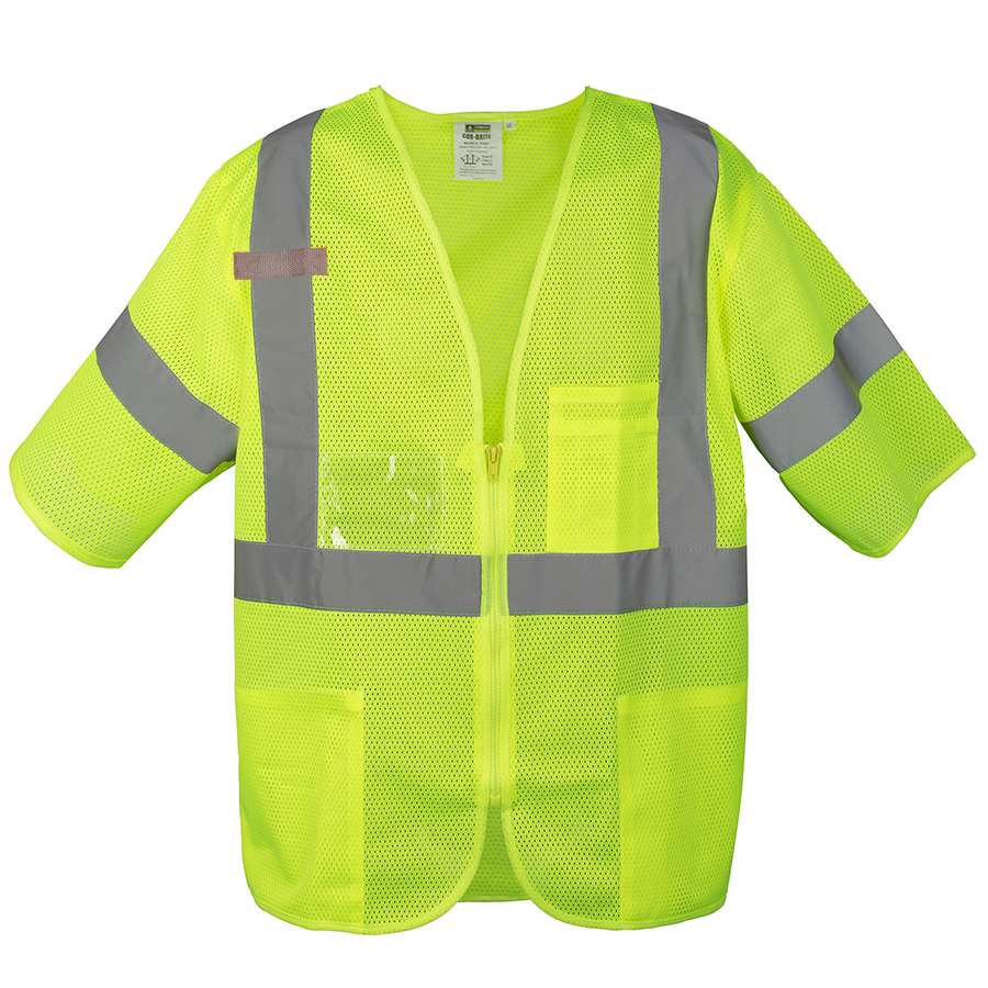 Safety Vest, COR-BRITE®, Type R, Class 3, Custom Printed at No Extra Charge
