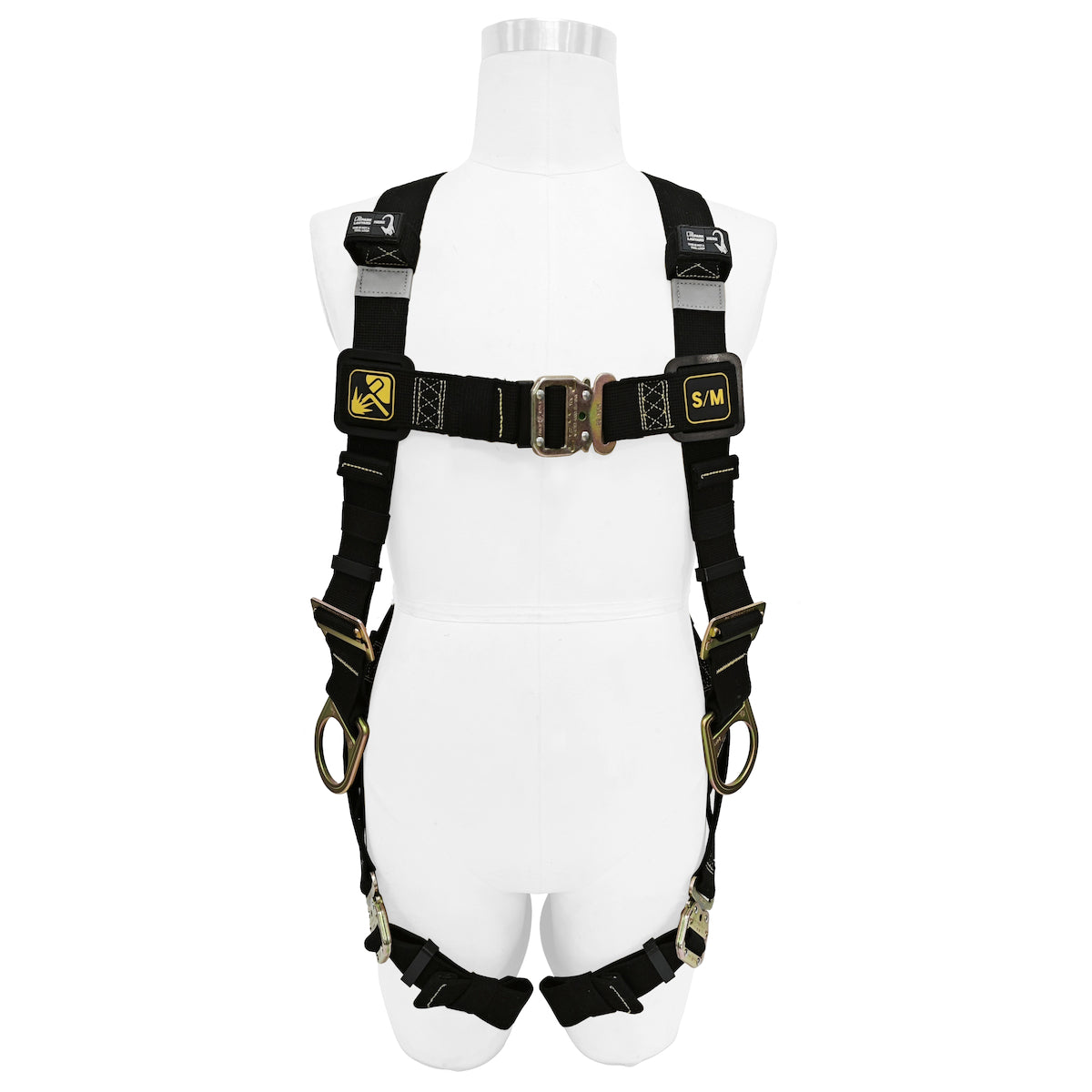 Miller Full-Body Welding Harness with 5 Points of Adjustment, Back and Side D-Rings and Quick-Connect Chest & Leg Buckles