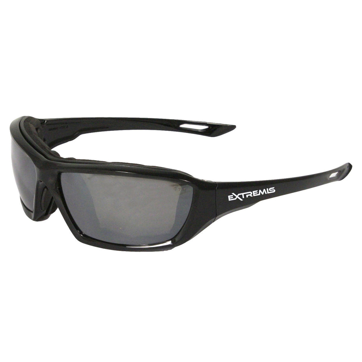 Radians Extremis® Safety Eyewear - Black Frame - Silver Mirror Anti-Fog Lens