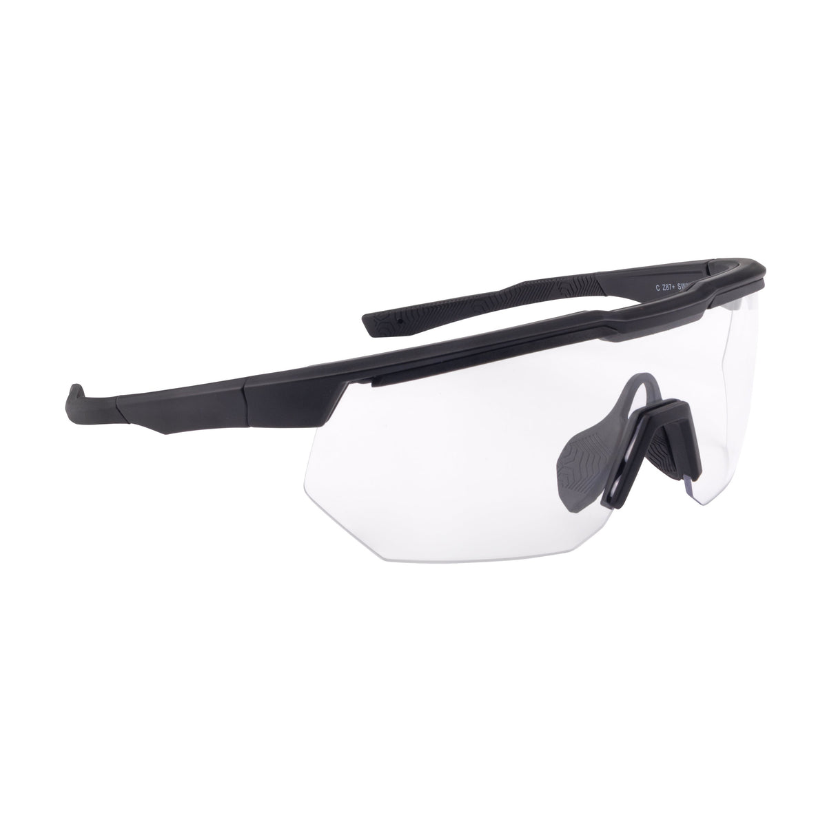 Crossfire SWAZE™ Safety Eyewear - Matte Black Frame - Clear Lens