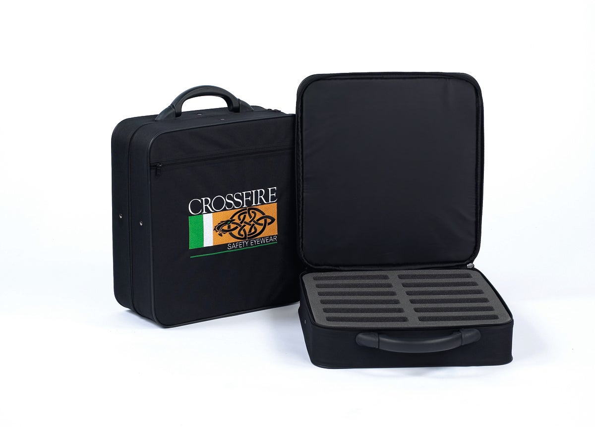 Crossfire Safety Eyewear Sample Case - 12 Piece Capacity