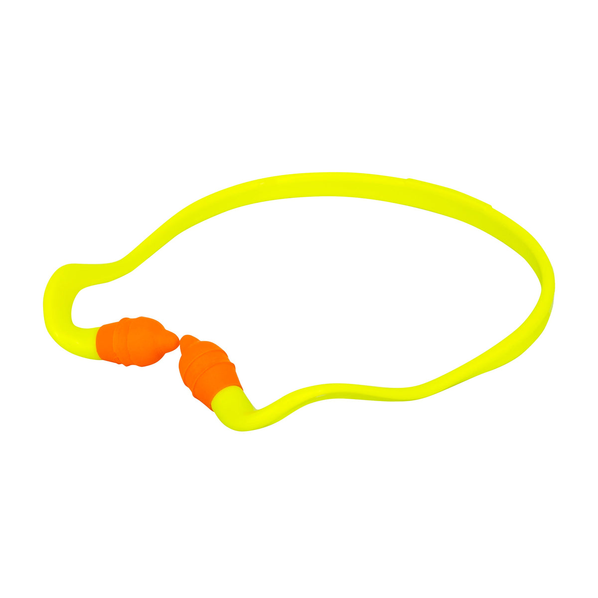 Radians Rad-Band™ 2 Banded Earplugs - Yellow Band / Orange Pods