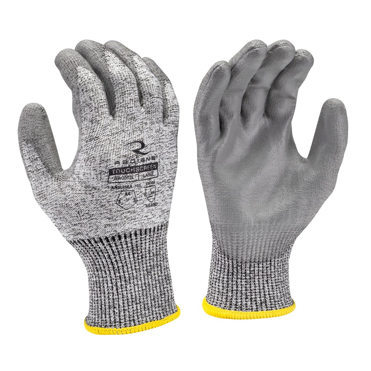 Radians RWG572 HPPE/Polyester Shell A4 Cut Level Polyurethane Palm Dip