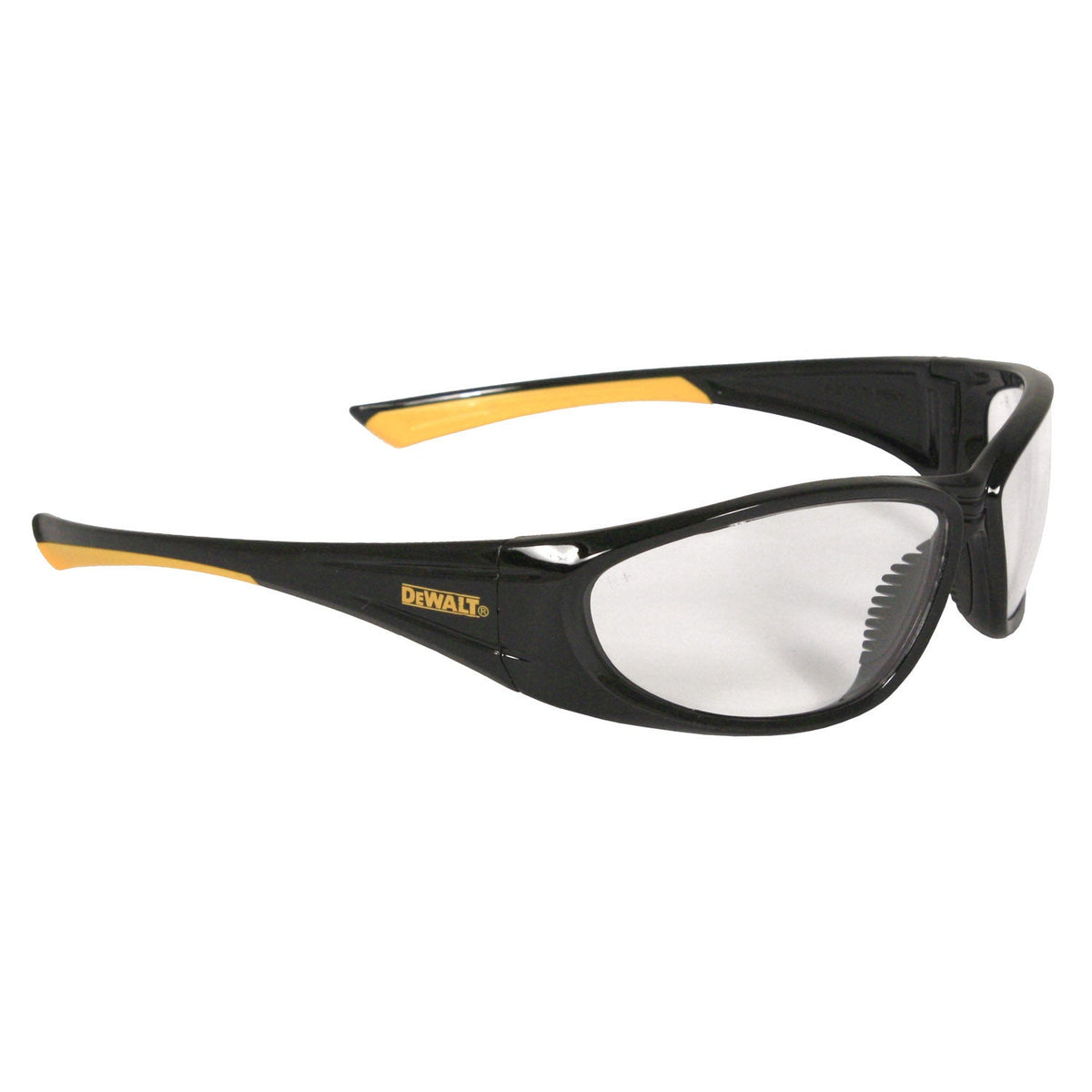 DEWALT DPG98 Gable™ Protective Eyewear - Black/Yellow Frame - Clear Lens
