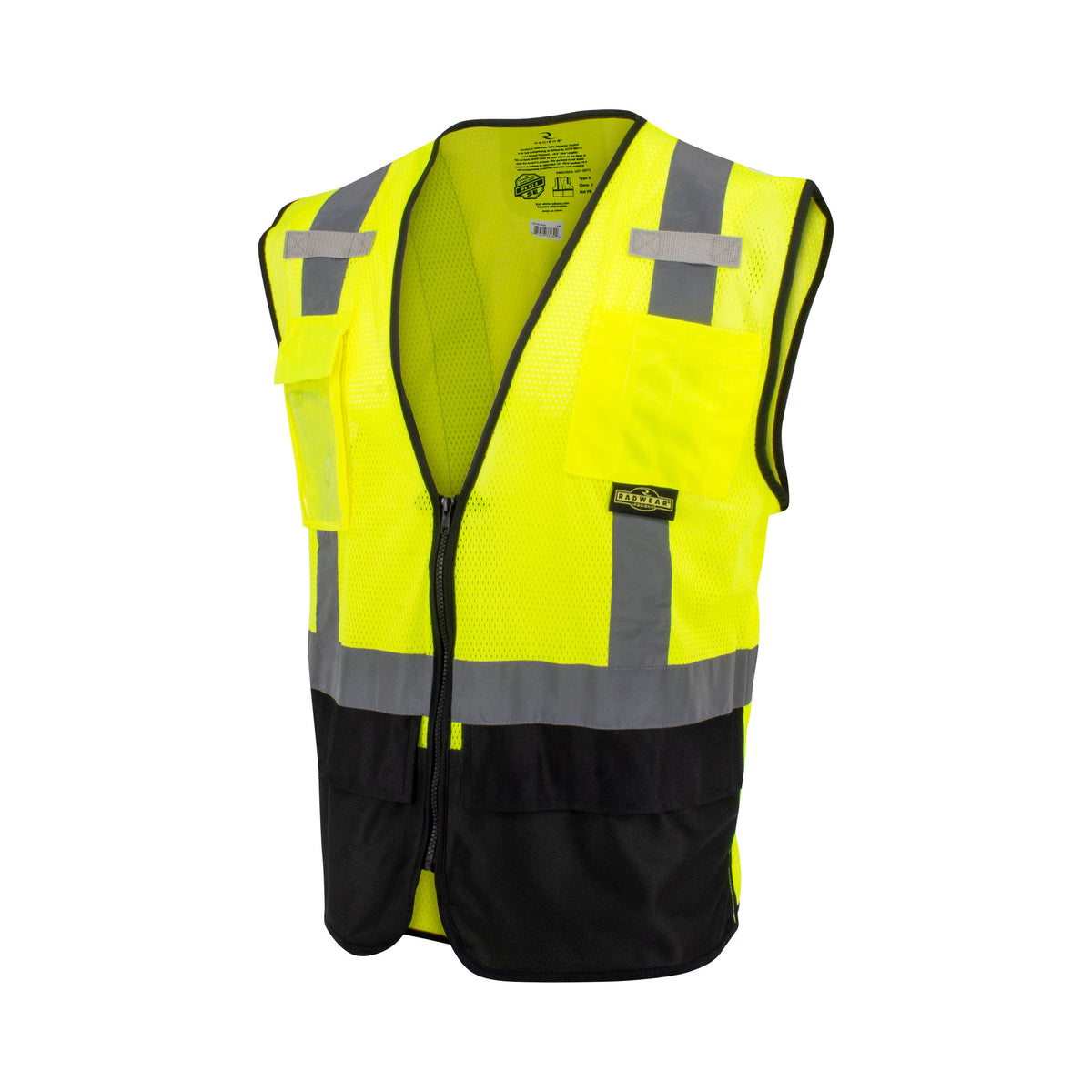 Radians SV75B-2 Black Bottom Self-Extinguishing Surveyor Vest