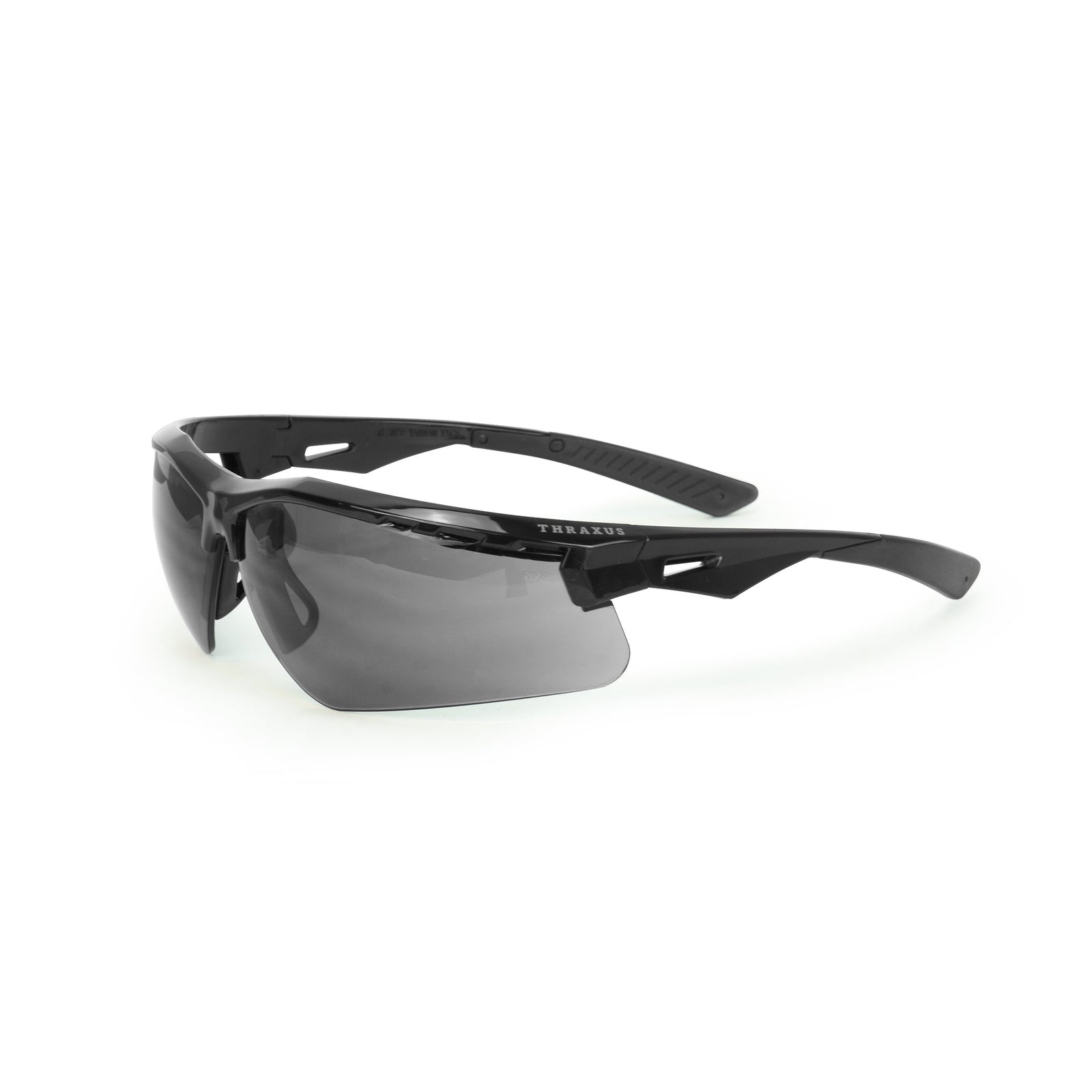 Radians Thraxus™ Safety Eyewear - Black Frame - Smoke IQ Anti-Fog Lens