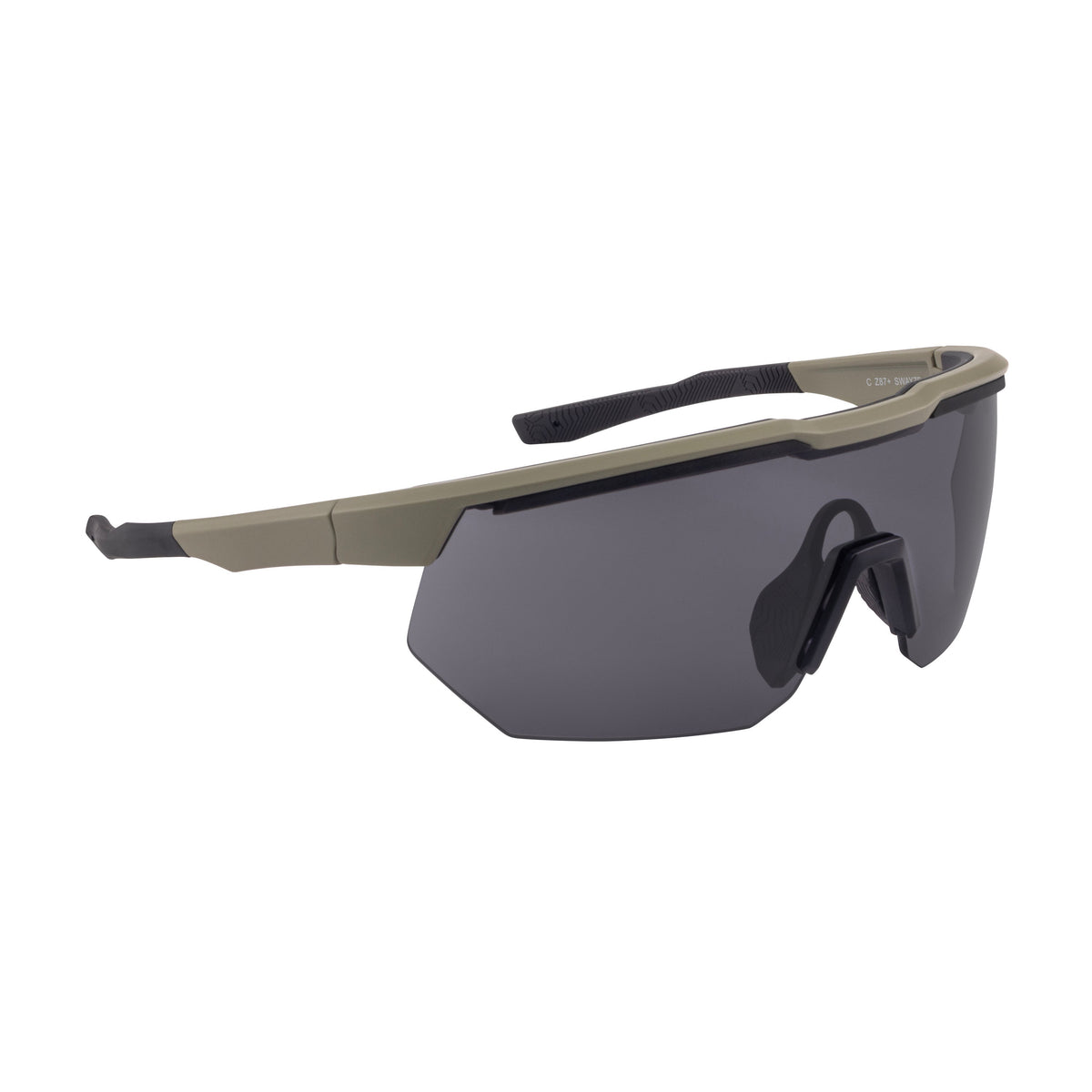 Crossfire SWAZE™ Safety Eyewear - Tan Frame - Smoke Lens